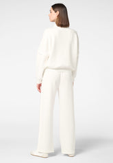 Pantalone in Tessuto Tecnico Modal Boarding Pass - Avorio - Ivory | Oroblù