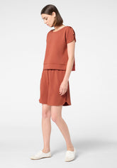 Shorts in Tessuto Tecnico Modal Boarding Pass - Terracotta - Terracotta | Oroblù