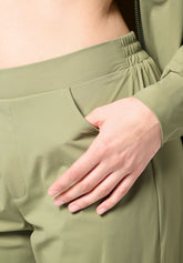 Pantalone in Tessuto Tecnico Leggero ed Elasticizzato New Travel - Militare - Military | Oroblù