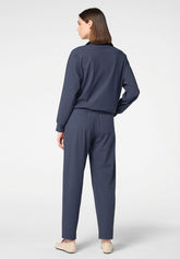 Pantalone in Tessuto Tecnico Leggero ed Elasticizzato New Travel - Blu - Blue | Oroblù