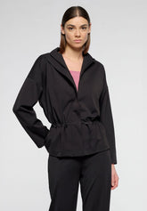Long-Sleeve Jacket in Stretch Technical Fabric Travel - Black - Black | Oroblù