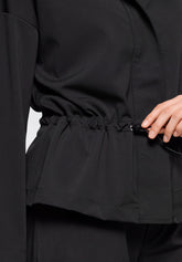 Long-Sleeve Jacket in Stretch Technical Fabric Travel - Black - Black | Oroblù