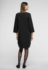 Dress in Stretch Technical Fabric Travel - Black - Black | Oroblù