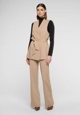 Wide-Leg Viscose Trousers 24 Hours - Sand - Sand | Oroblù