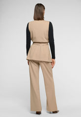 Wide-Leg Viscose Trousers 24 Hours - Sand - Sand | Oroblù