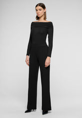 Wide-Leg Viscose Trousers 24 Hours - Black - Black | Oroblù