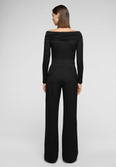 Wide-Leg Viscose Trousers 24 Hours - Black - Black | Oroblù