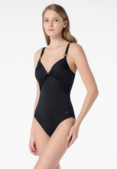 Costume Intero con Ferretto a Balconcino Color - Nero - Black | Oroblù
