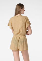 Tuta Mini Golden Stripes - Gold - Gold | Oroblù