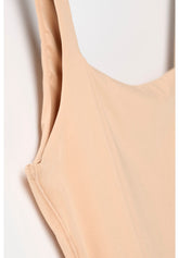 Body Spallina Stretta in Eco-Microfibra Elasticizzata Skinwear - Nudo - Skin | Oroblù