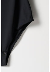 Body Maniche Corte in Eco-Microfibra Elasticizzata Skinwear - Nero - Black | Oroblù