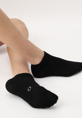 Calzino Sneakers in Cotone Bio - Nero - Black | Oroblù