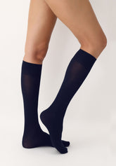 Gambaletto Coprente in Modal e Cashmere Cheryl - Blu 11 - Blue 11 | Oroblù