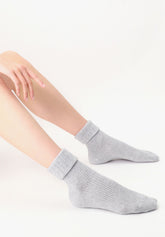 Calzino in Lana e Cashmere Hilda - Grigio Melange - Grey melange | Oroblù