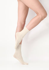 Calzino Corto in Lana superwash Nives - Bianco Lana - Wool | Oroblù