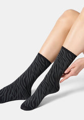 Calzino Coprente Savage - Nero e Grigio - Black/grey | Oroblù