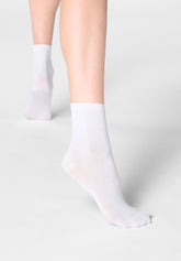 Calzino Ankle in Lyocell e Lamé Shiny - Argento - Silver | Oroblù