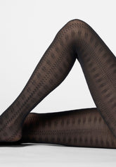 Collant in morbido Lyocell Texture Grace - Nero - Black | Oroblù