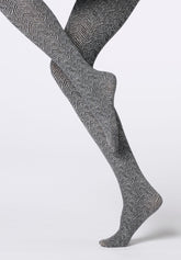 Collant Coprente Irregular Chevron 60 - Wool Chevron - Wool chevron | Oroblù