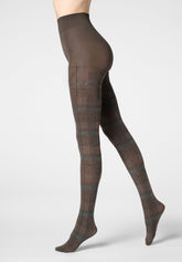 Collant opaque Soft Plaid 60 - Marron 4 - Brown 4 | Oroblù