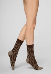 Short Socks Dune Flow - Chocolate - Chocolate | Oroblù