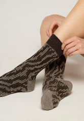 Short Socks Dune Flow - Chocolate - Chocolate | Oroblù