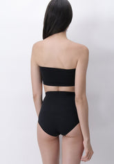 Seamless Bandeau Top Dolcevita - Black - Black | Oroblù