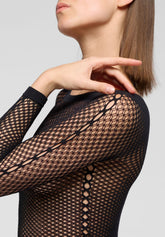 Maglia Manica Lunga a Rete Etherea Mesh - Nero - Black | Oroblù