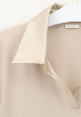 Maglia Polo Manica Lunga in Cotone e Modal Perfect Line Cotton - Sabbia - Sand | Oroblù