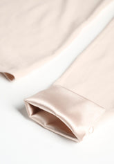 Maglia Scollo V Manica Lunga in Cotone e Modal Perfect Line Cotton - Sabbia - Sand | Oroblù