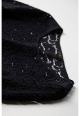 Maglia Manica Lunga In Pizzo Glamour Lace - Nero - Black | Oroblù