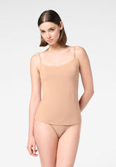 Canotta Spalla Sottile in Modal Elasticizzato Perfect Line - Nudo - Skin | Oroblù
