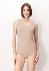 Canotta Spalla Larga in Modal Elasticizzato Perfect Line - Cipria - Powder | Oroblù