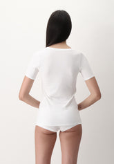 Maglia Manica Corta in Cotone e Modal Perfect Line Cotton - Bianco - White | Oroblù
