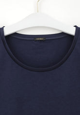 Maglia Manica Corta in Cotone e Modal Perfect Line Cotton - Blu - Blue | Oroblù