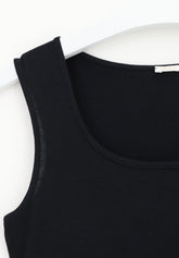 Top Spalla Larga in Micromodal e Cashmere Perfect Line Cashmere - Nero - Black | Oroblù