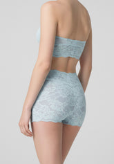 Short Panty in Pizzo Elasticizzato Lacewear - Azzurro - Baby blue | Oroblù