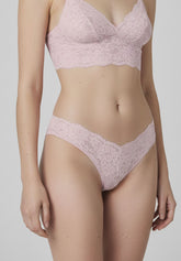 Slip Brasiliano in Pizzo Elasticizzato Lacewear - Rosa Peonia - Peony | Oroblù