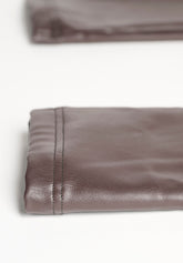 Leggings in Eco Pelle Elasticizzata effetto Termico Must Plus - Marrone Scuro - Dark brown | Oroblù