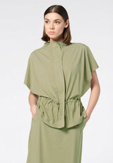 Giacca Parka Manica Corta in Tessuto Tecnico Leggero ed Elasticizzato New Travel - Militare - Military | Oroblù