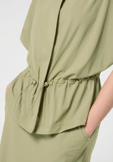 Giacca Parka Manica Corta in Tessuto Tecnico Leggero ed Elasticizzato New Travel - Militare - Military | Oroblù