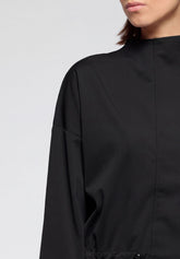 Long-Sleeve Jacket in Stretch Technical Fabric Travel - Black - Black | Oroblù