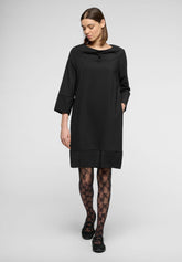 Dress in Stretch Technical Fabric Travel - Black - Black | Oroblù