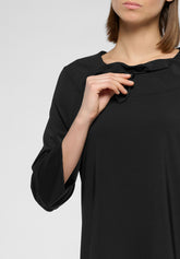 Dress in Stretch Technical Fabric Travel - Black - Black | Oroblù