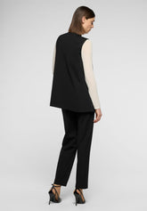 Cigarette Viscose Trousers 24 Hours - Black - Black | Oroblù