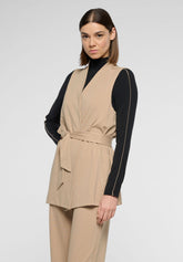 Long Viscose Vest 24 Hours - Sand - Sand | Oroblù