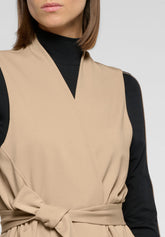 Long Viscose Vest 24 Hours - Sand - Sand | Oroblù