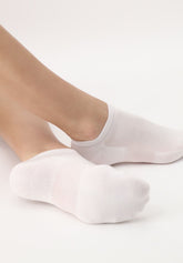 Calzino Sneakers in Lyocell Perfect Comfort - Bianco - White | Oroblù