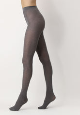 Collant Coprente in Modal e Cashmere Cheryl - Grigio Melange - Grey melange | Oroblù