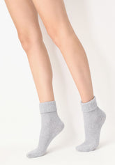 Calzino in Lana e Cashmere Hilda - Grigio Melange - Grey melange | Oroblù